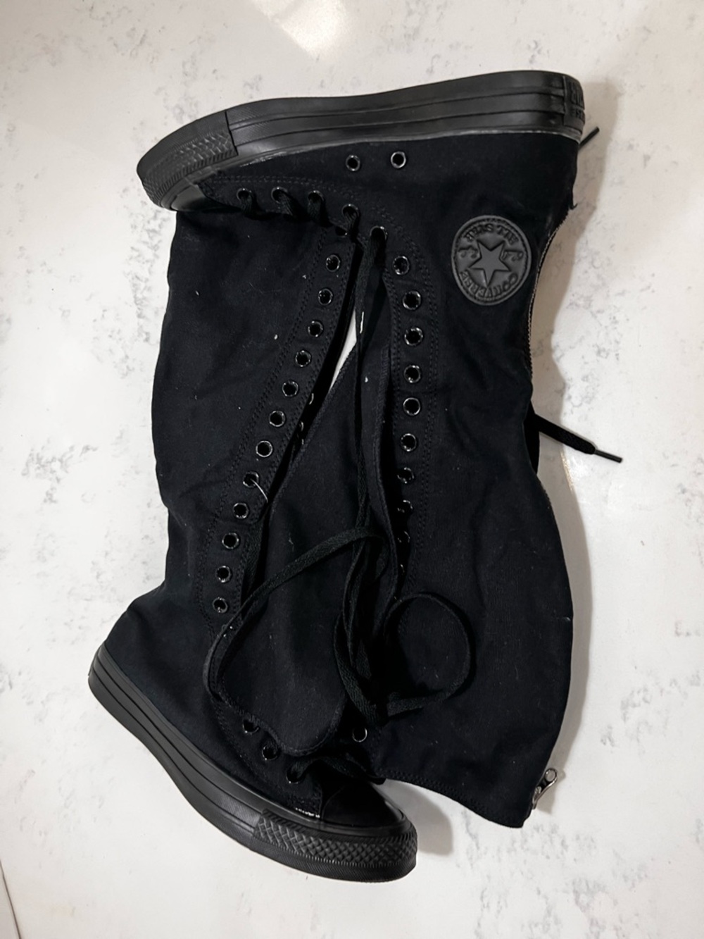 Converse All Star Black High-Top Lace-Up Boots - Picture 1 of 14